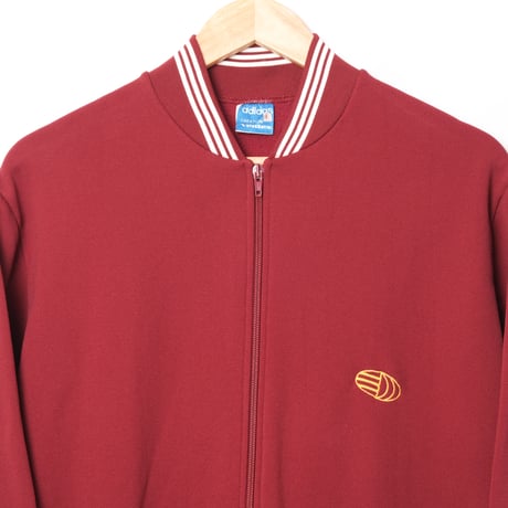 60s Vintage adidas Ventex Collarless Track Suits Early World Mark Bordeaux (Made in France)