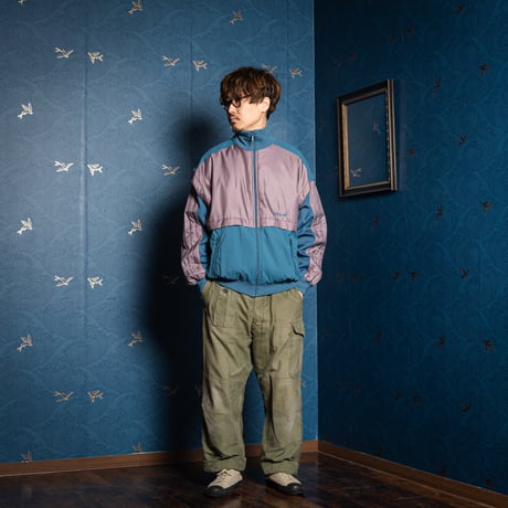 80s Vintage adidas Track Jacket Blue Gray × Gray (Made in West Germany)