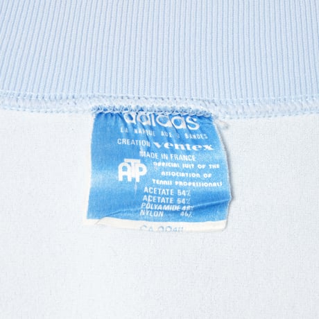 70s Vintage adidas Ventex ATP Light Blue Track Jacket(Made in France)