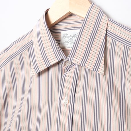 70s Turnbull&Asser Striped Silk Shirt（Made in England）