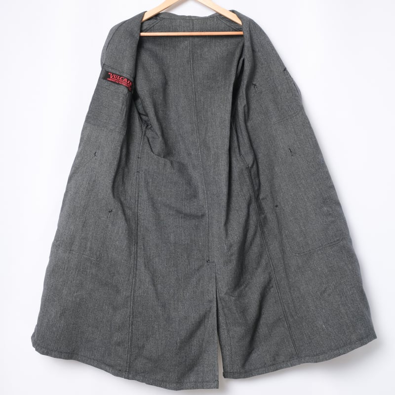 40-50s VULCAIN Black Chambray Atelier Coat Dead 40-50s VULCAIN Black Chambray Atelier Coat Dead