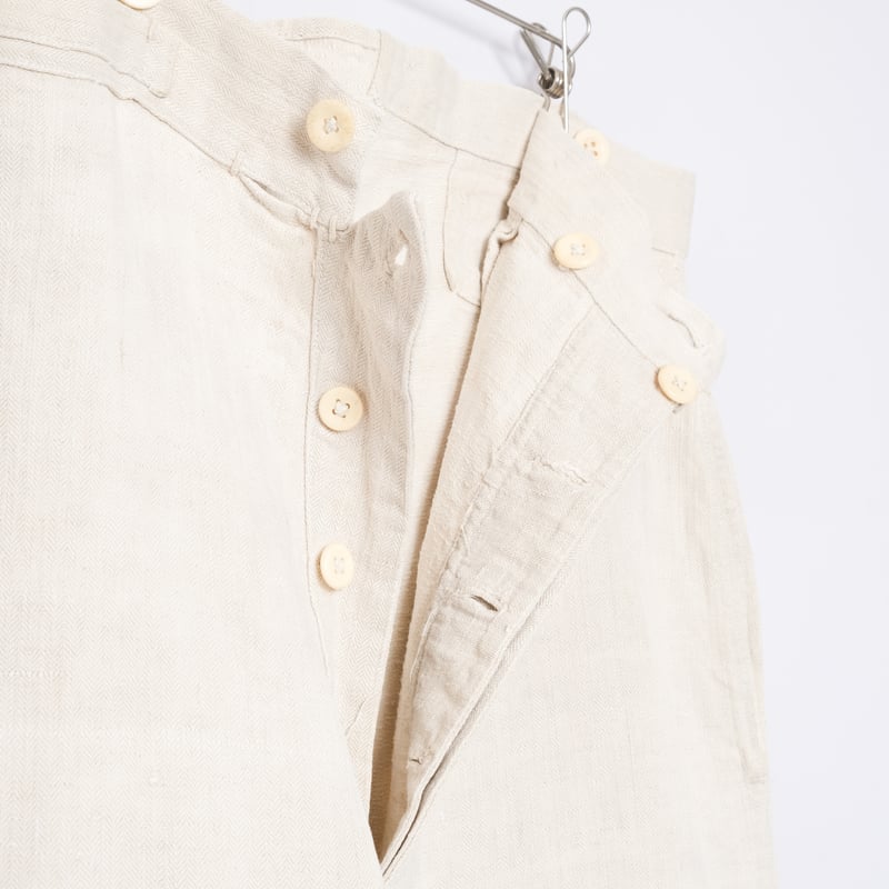 30s French Army Linen Linen Bourgeron Trousers