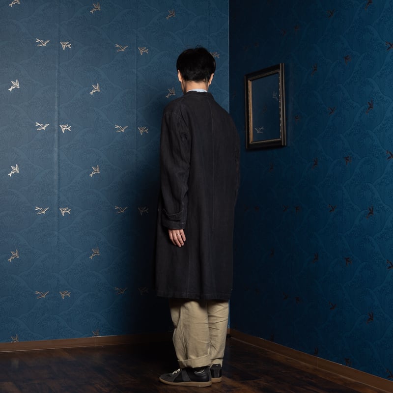 30s40s フレンチヴィンテージ　チェスターコート　アンティーク 1940～50s Vintage French Leather Car Coat ヴィンテージ