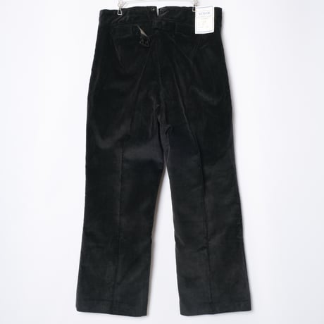 40-50s  France Vintage VETVOR Black Corduroy Trousers Dead Stock