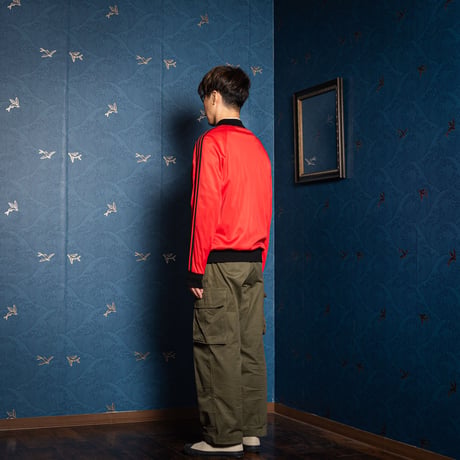 70s Vintage adidas Ventex  ATP Track Jacket Red × Black (Made in France)