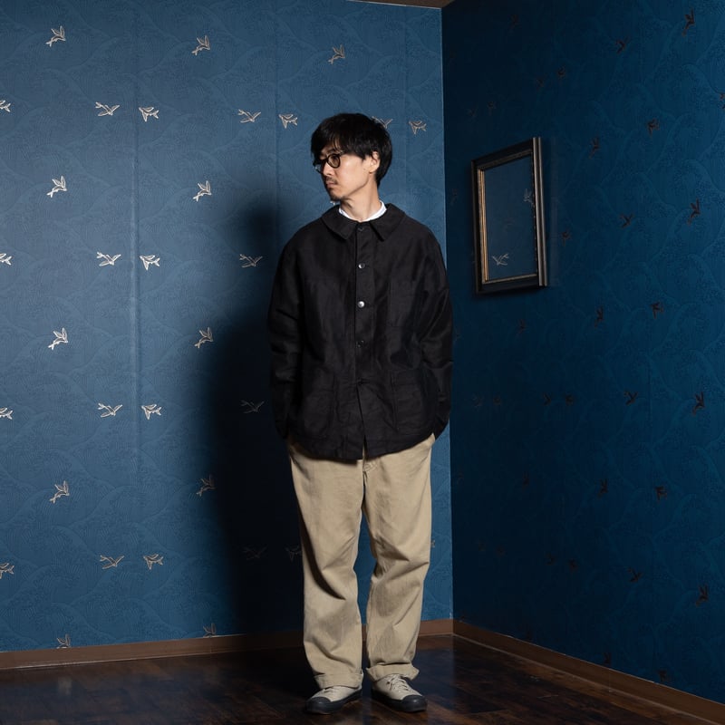 50-60s France Vintage DOLMEN Black Moleskin Jac