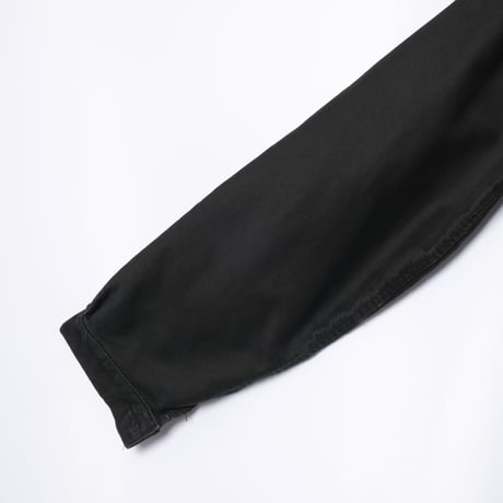 50-60s France Vintage Adolphe Lafont Black Moleskin Work Jacket