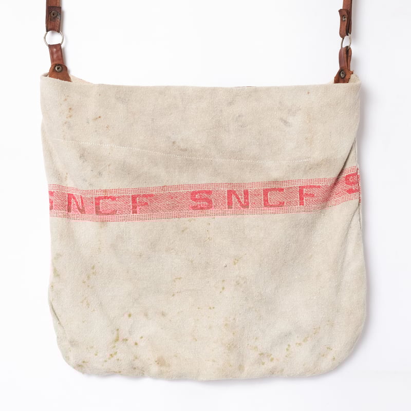 60s French Vintage SNCF Linen Sacoche | Ugla パン