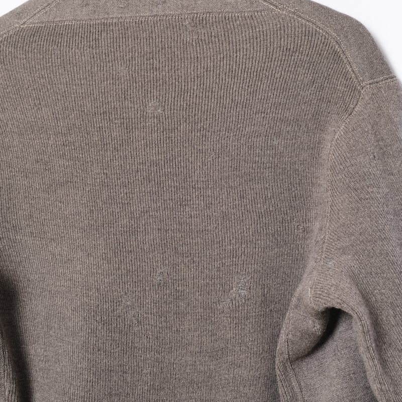 50-60s France Vintage Wool Knit Gilet Jacket |