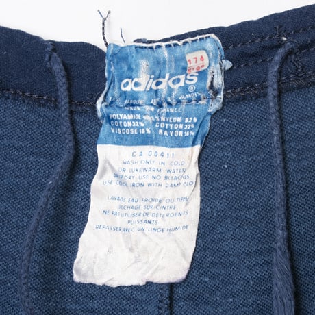 70s Vintage adidas Ventex Track Trousers Navy (Made in France)