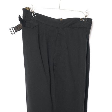 -30s France Antique Belle Jardiniere Wool Trousers 1