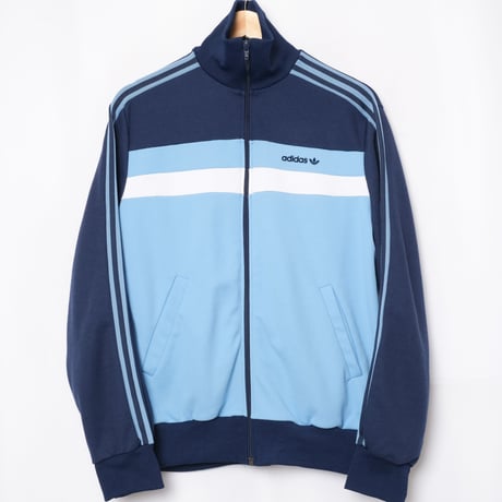70-80s Vintage adidas Ventex Track Jacket Navy× Right Blue
