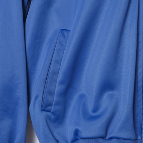 70-80s Vintage adidas Collarless Track Jacket Blue（Made in U.S.A.）