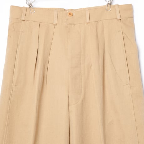 40s French Army FTEO Chino Trousers Size 86M Dead Stock