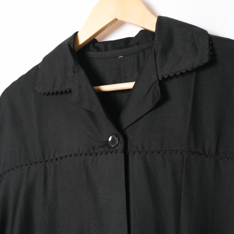 50-60s France Vintage Light Black Moleskin Wor 50-60s France Vintage Light Black Moleskin Wor