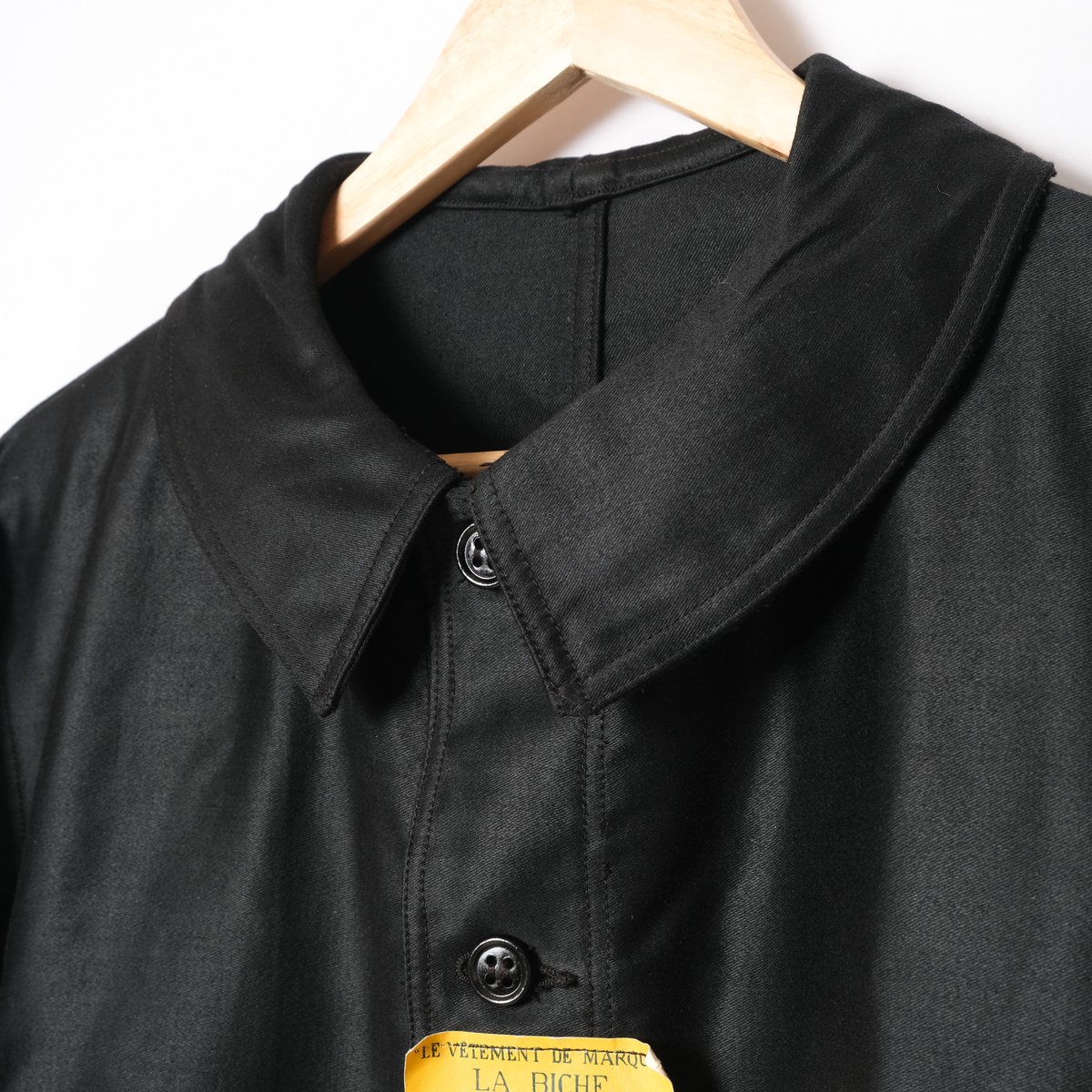 30-40s France Vintage LA BICHE Black Moleskin J 30-40s France Vintage LA BICHE Black Moleskin J