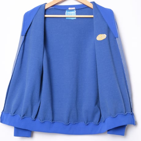 60s Vintage adidas Track Jacket Late World Mark Blue For Kids  (Made in France)