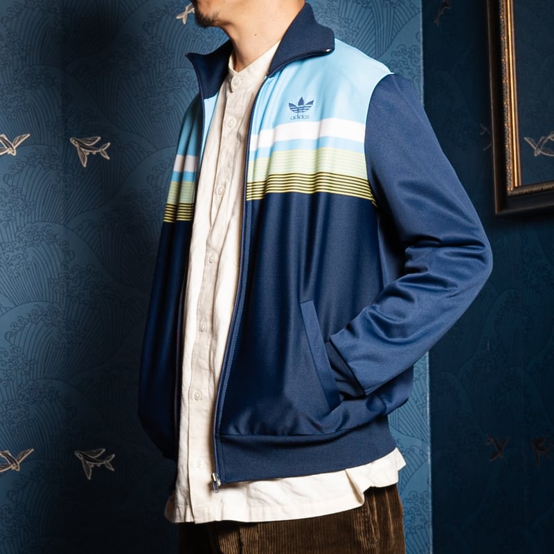 70-80s Vintage adidas Ventex Track Jacket Navy×