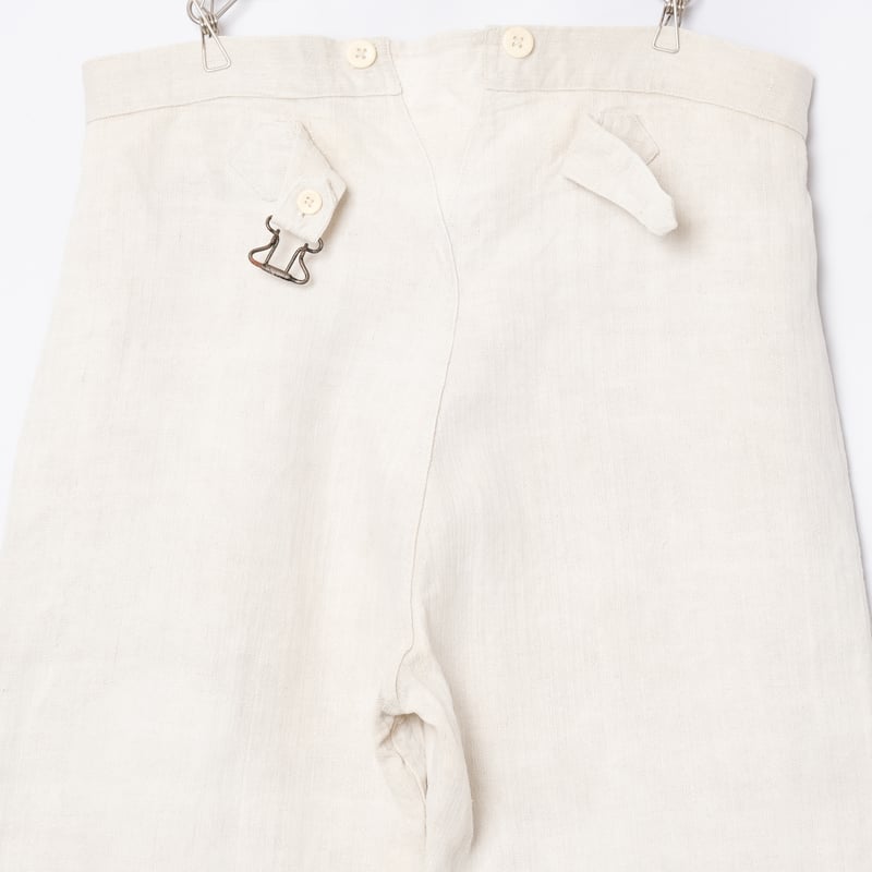 パンツ 30s French Army Linen Bourgeron Trousers 30s French Army Linen Linen Bourgeron Trousers