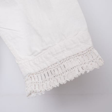 Early 1900s France Antique Cotton Blouse 2