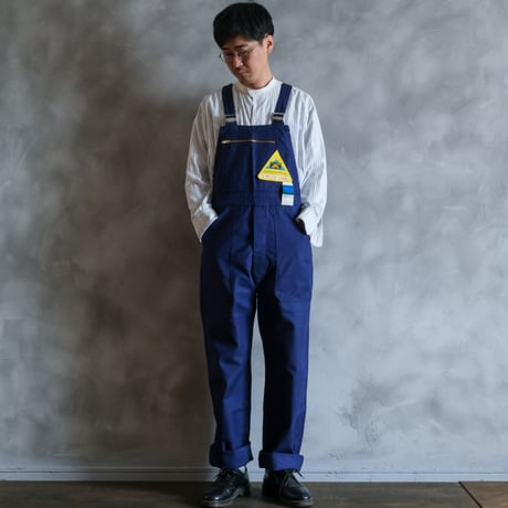 40-50s Le Mont St Michel  Cotton Twill Work Overalls Size 44M Dead Stock