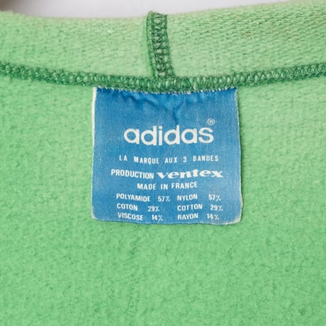 70s Vintage adidas Ventex Hoodie Light Green (Made in France)