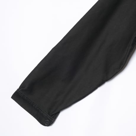 50-60s France Vintage Adolphe Lafont Black Moleskin Work Jacket