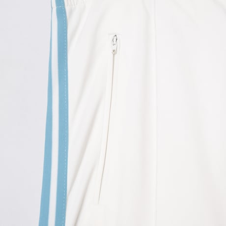 70-80s Vintage adidas Ventex Track Trousers White × Light Blue (Made in France)