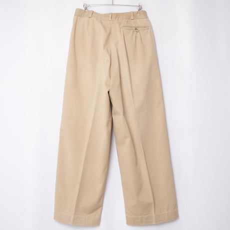 40s French Army FTEO Chino Trousers Size 88M(11)