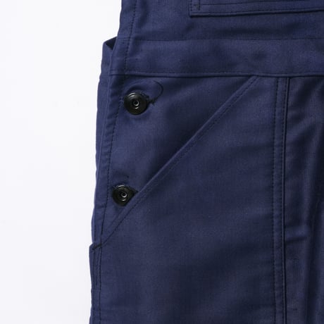 40-50s Le Mont St Michel  Blue Moleskin Work Overalls Dead Stock