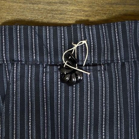 50-60s French Vintage  Stripe Trousers Deadstock