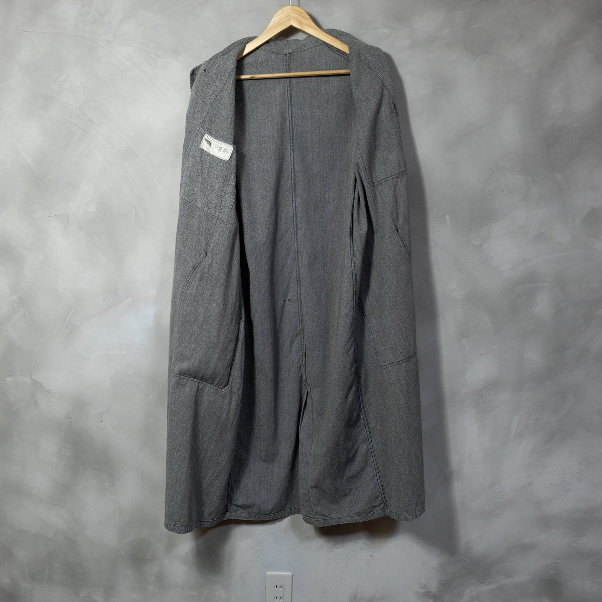 ジャケット・アウター 1950s french military atelier coat 40-50s French Army Black Chambray Atelier Coat