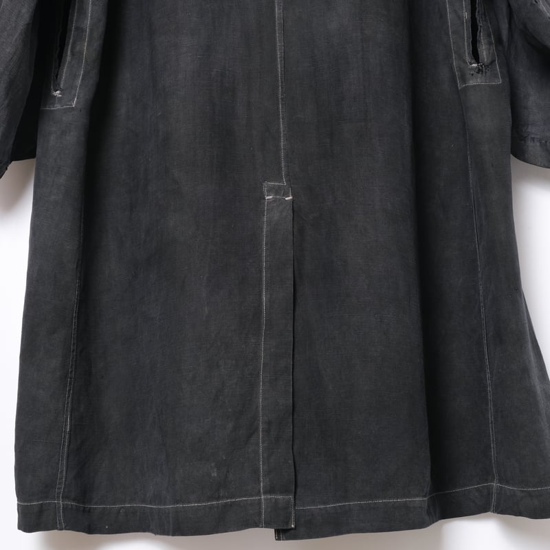 30-40s France Vintage SALACHE Black Linen Maqui 30-40s France Vintage SALACHE Black Linen Maqui