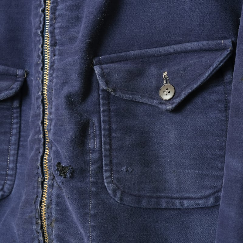 40s-50s Moleskin Cyclist Jacket | Ugla パンと古着と本 40s-50s Moleskin Cyclist Jacket | Ugla パンと古着と本