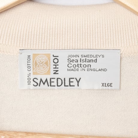 90s JOHN SMEDLEY Sea Island Cotton Polo Shirt（Made in England)