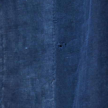 30-40s France Vintage  Indigo Linen  Maquignon Coat