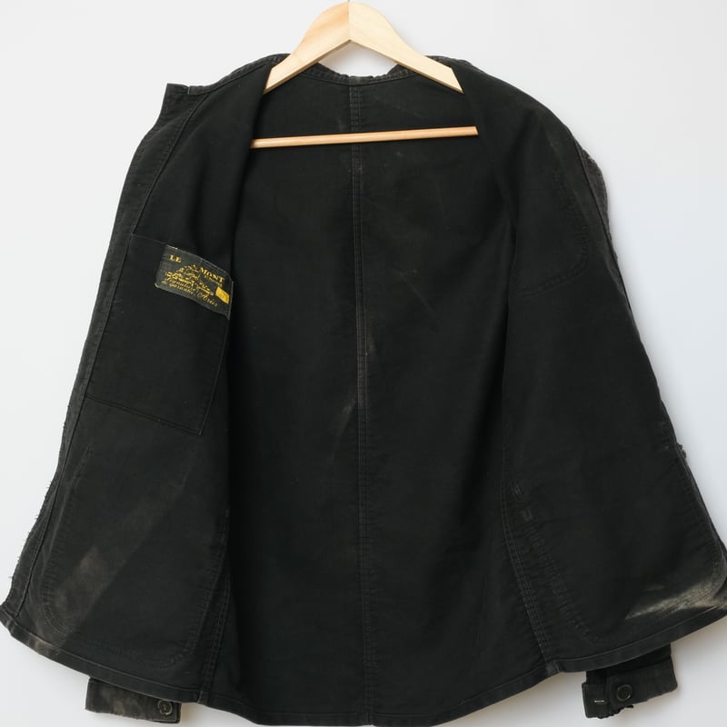 40-50s Le Mont St Michel Black Moleskin Jacket 40-50s Le Mont St Michel Black Moleskin Jacket