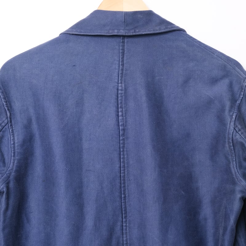 40-50s France Vintage Blue Moleskin all ln One