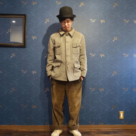 40-50s French Vintage Dumont d`urville  Pique Hunting Jacket