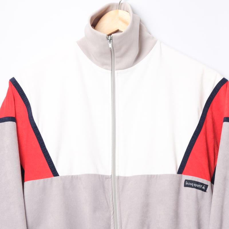 70-80s Vintage Le Coq Sportif Track Jacket Gray 70-80s Vintage Le Coq Sportif Track Jacket Gray