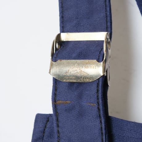 40-50s French Vintage Le MontSt Michel Moleskin Overalls Dead Stock