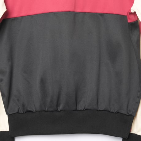 70-80s Vintage adidas Ventex Track Jacket Black × Ivory × Red (Made in France)