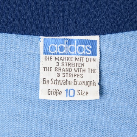 70s Vintage adidas Track Jacket Light Blue × Navy (Made in West Germany)