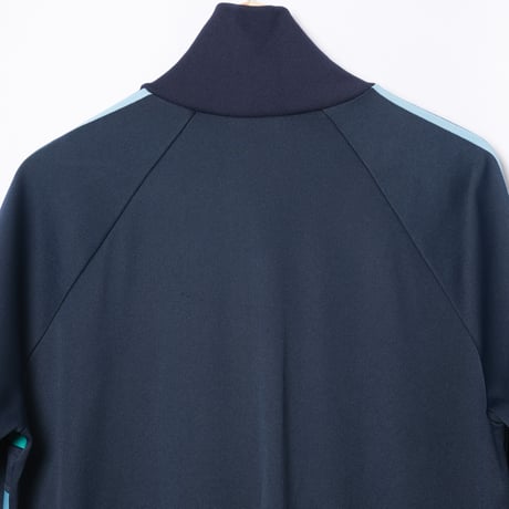 70-80s Vintage adidas Ventex Track Jacket Model First Navy × Light Blue (Made in France)