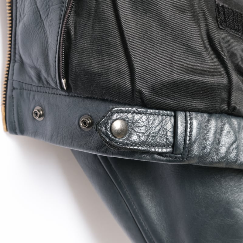 French Army Pilot Leather Jacket (Navy) Size 96