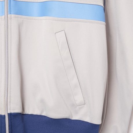 70-80s Vintage adidas Ventex Track Jacket Model First Gray×Navy×Yellow×Light Blue(Made in France)