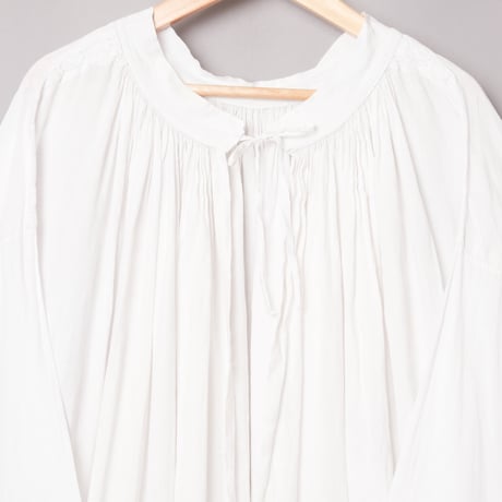 Early 1900s France  Antique Cotton Church Smock