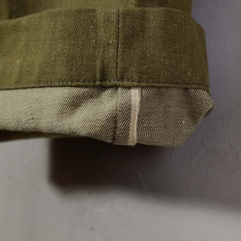 50s British Army Green Denim Trousers Dead Stoc