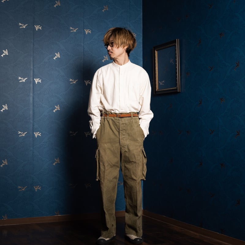 レア ワンウォッシュ M47 前期 フランス軍 ④ French Army M47 Trousers Early Canvas Size 15 |