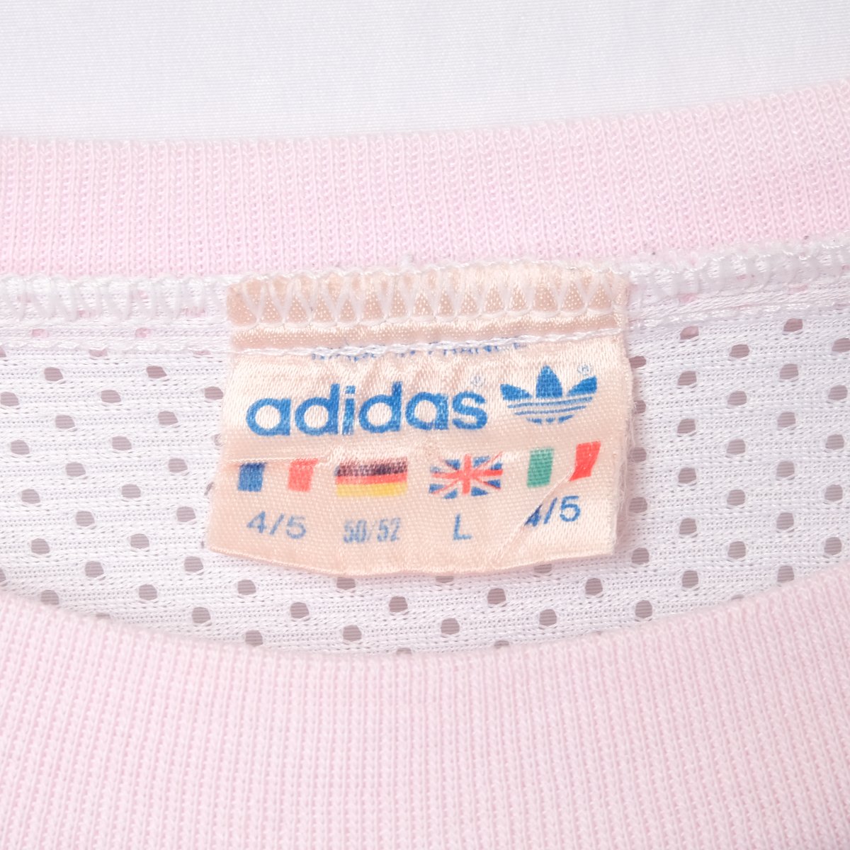 80s Vintage adidas Mesh T-shirt（Made in France）